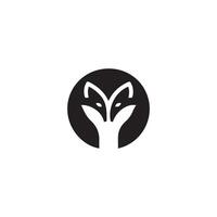 Raposa cabeça mascote logotipo, Raposa ícone. plano vetor ilustração.