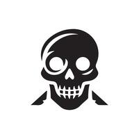 crânio logotipo ícone Projeto vetor ilustração Projeto modelo
