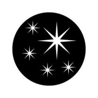 brilhos ícone vetor. cintilante estrelas ilustração placa. brilhando rebentar símbolo. Estrela logotipo. vetor