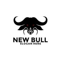 criativo selvagem touro búfalo chifre cabeça vetor logotipo , touro logotipo Projeto modelo