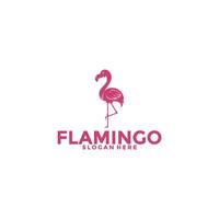 flamingo pássaro logotipo conceito, elegante flamingo logotipo vetor modelo
