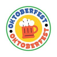 na moda oktoberfest conceitos vetor