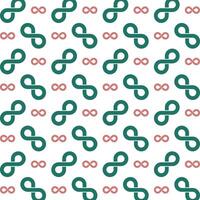 infinidade ciclo símbolo na moda recorrente padronizar verde Castanho vetor ilustração fundo
