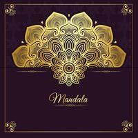 vetor luxo ouro mandala decorativo fundo