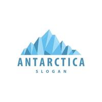 antártico frio montanha iceberg logotipo projeto, simples vetor modelo símbolo ilustração