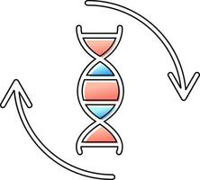 ícone de vetor de DNA