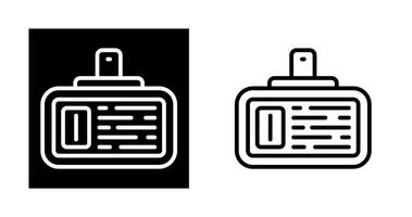 ícone de vetor de cartão de identificação