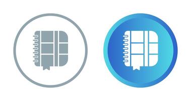 ícone de vetor de caderno