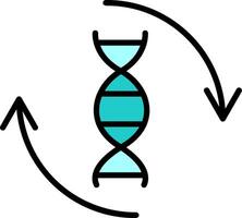 ícone de vetor de DNA