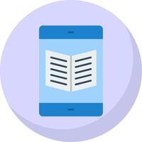ebook plano bolha ícone vetor