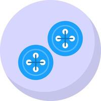 botões plano bolha ícone vetor