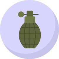 Grenade plano bolha ícone vetor