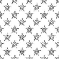 desatado padronizar com fofa estrelas rabisco para decorativo imprimir, invólucro papel, cumprimento cartões, papel de parede e tecido vetor