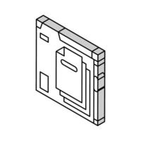 api documentação técnico escritor isométrico ícone vetor ilustração