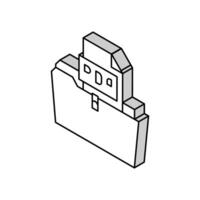 arquivamento pdf Arquivo isométrico ícone vetor ilustração