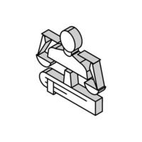advogado especialista isométrico ícone vetor ilustração