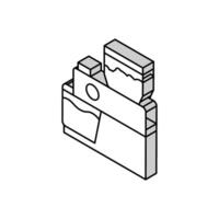 dispositivo para fermentação café isométrico ícone vetor ilustração