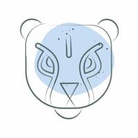 ícone Puma. relacionado para Quênia símbolo. cor local estilo. simples Projeto editável. simples ilustração vetor