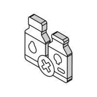Poção proibição para seguro crianças isométrico ícone vetor ilustração