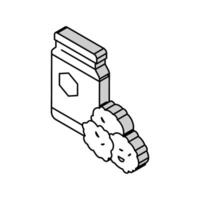 própolis recipiente apicultura isométrico ícone vetor ilustração