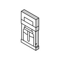 gotejamento café fermentação máquina isométrico ícone vetor ilustração