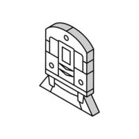 metrô Novo Iorque isométrico ícone vetor ilustração