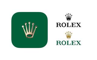 rolex vetor logotipo ícones. editorial usar. vinnitsa, Ucrânia - fevereiro 15, 2024