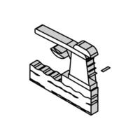 trampolim piscina isométrico ícone vetor ilustração