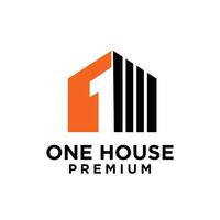 1 1 casa casa carta logotipo ícone Projeto vetor