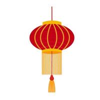 minimalista chinês lanterna ícone vetor