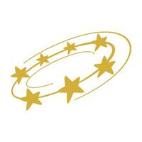 dourado estrelas tonto símbolo vetor