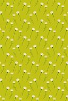 vertical desatado padrão, fundo verde com branco flores para seu cartão, projeto, tecido vetor