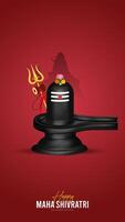 feliz maha Shivratri maha, shivaratri desejos, feliz maha Shivratri social meios de comunicação postar , Shivratri rede bandeira, história, impressão vetor