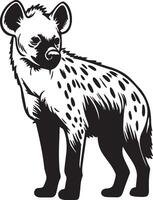 hiena esboço desenho. vetor