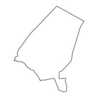Kanem região mapa, administrativo divisão do Chade. vetor ilustração.