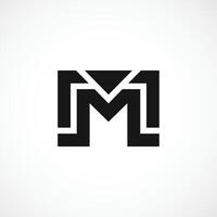 moderno m carta logotipo, m abstrato logotipo Projeto conceito isolado vetor modelo ilustração