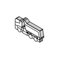 pesado caminhão construção carro veículo isométrico ícone vetor ilustração