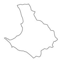 santa elena província mapa, administrativo divisão do Equador. vetor ilustração.