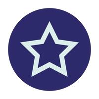 uma azul Estrela ícone em uma branco fundo vetor