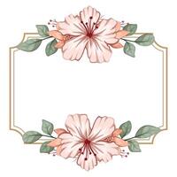 decorativo floral folhagem enfeite para Casamento convite vetor