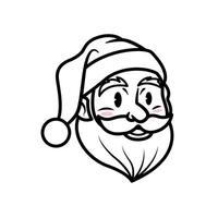 fofa santa face vetor