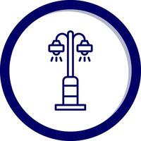 ícone de vetor de iluminação pública