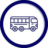 ícone de vetor de ônibus