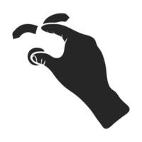 mão desenhado touchpad dedo gesto vetor ilustração