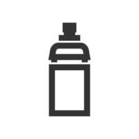 ciclismo água garrafa ícone dentro Grosso esboço estilo. Preto e branco monocromático vetor ilustração.