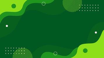 colorida abstrato verde fundo com fluido, ondulado, e geométrico formas. vetor ilustração para papeis de parede, bandeiras, cartazes, modelos, cartões, capas, e outras