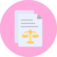 ícone de vetor de documento legal