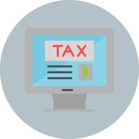 ícone de vetor de imposto