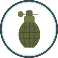 Grenade plano círculo ícone vetor