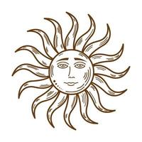 símbolo da astrologia solar vetor